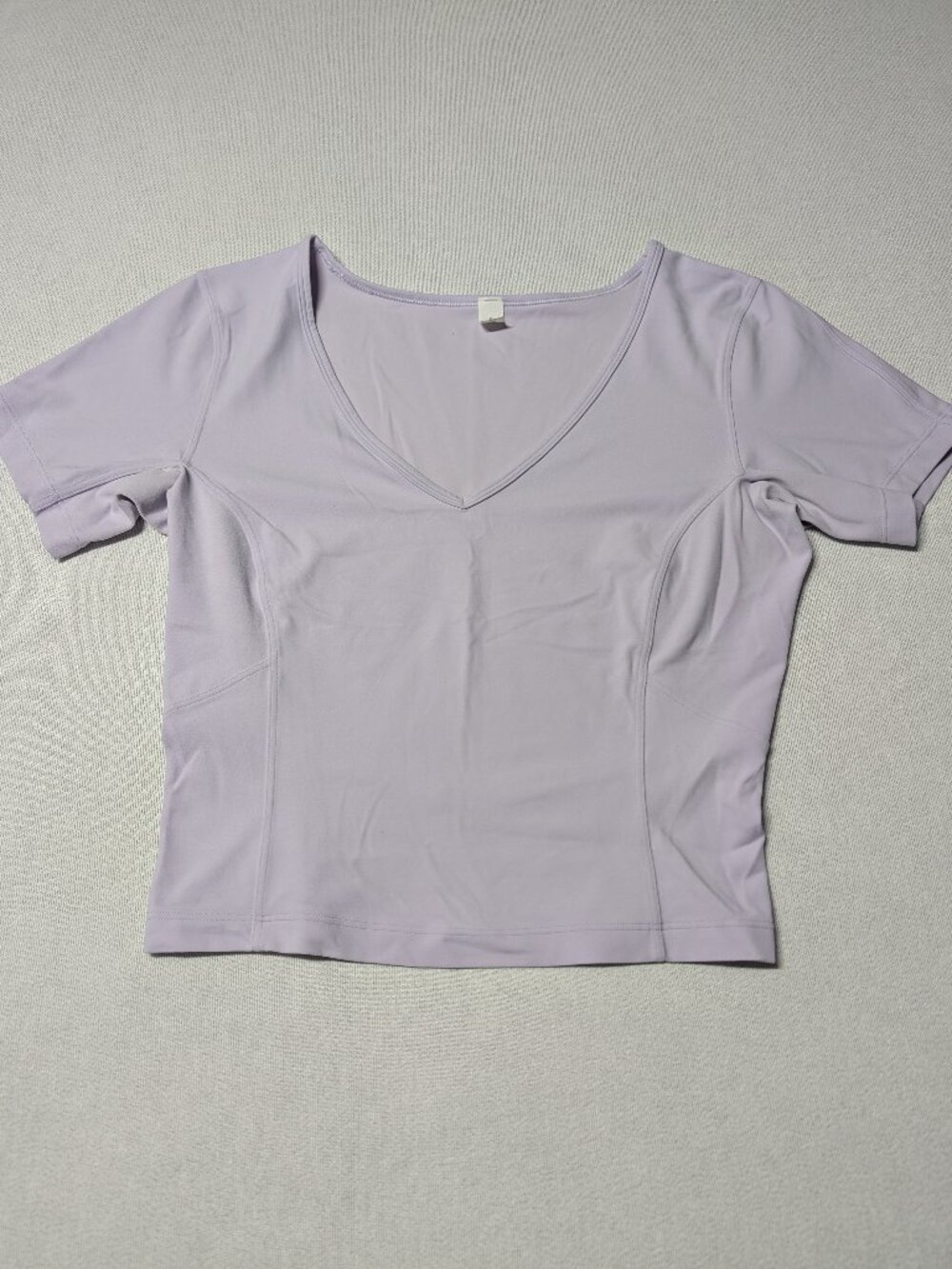 Lululemon Nulu Cropped Slim Yoga Short Sleeve Tee - Size 6